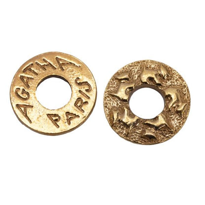 AGATHA Gold Dog Charm Ring