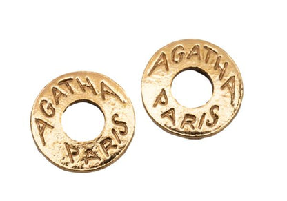 AGATHA Gold Dog Charm Ring