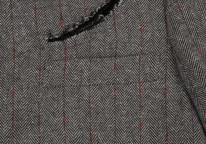 COMME des GARCONS Striped Herringbone Jacket Gray Size S