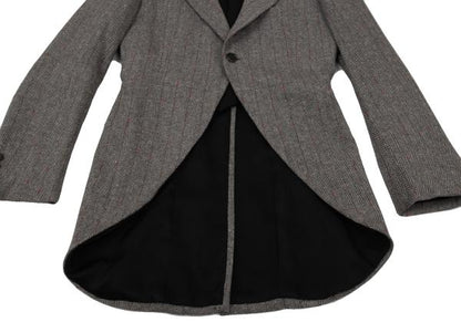 COMME des GARCONS Striped Herringbone Jacket Gray Size S