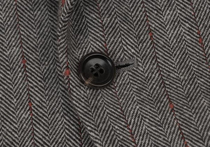 COMME des GARCONS Striped Herringbone Jacket Gray Size S