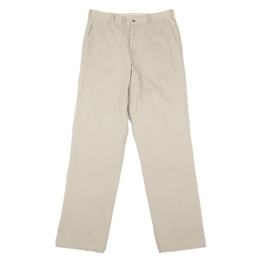Papas Stretch Cotton Tapered Pants Light Beige Size 46S