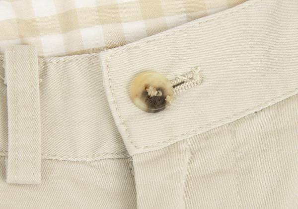 Papas Stretch Cotton Tapered Pants Light Beige Size 46S