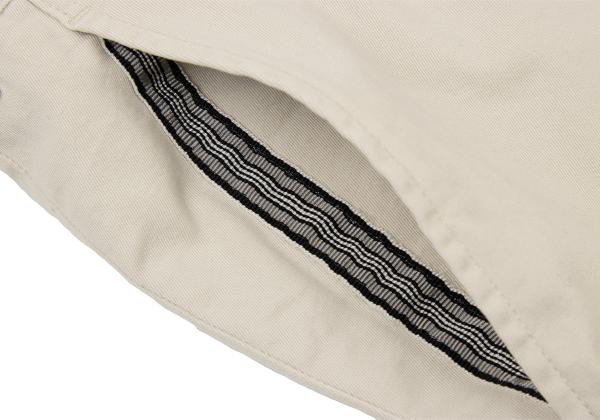 Papas Stretch Cotton Tapered Pants Light Beige Size 46S