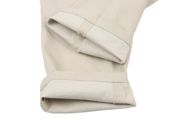 Papas Stretch Cotton Tapered Pants Light Beige Size 46S