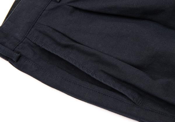 Papas Cotton Linen Tapered Pants Navy Size 46S