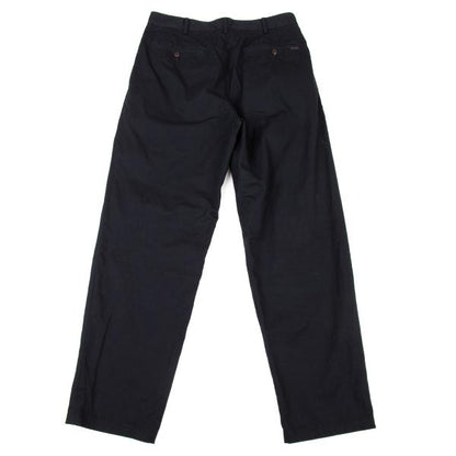 Papas Cotton Linen Tapered Pants Navy Size 46S