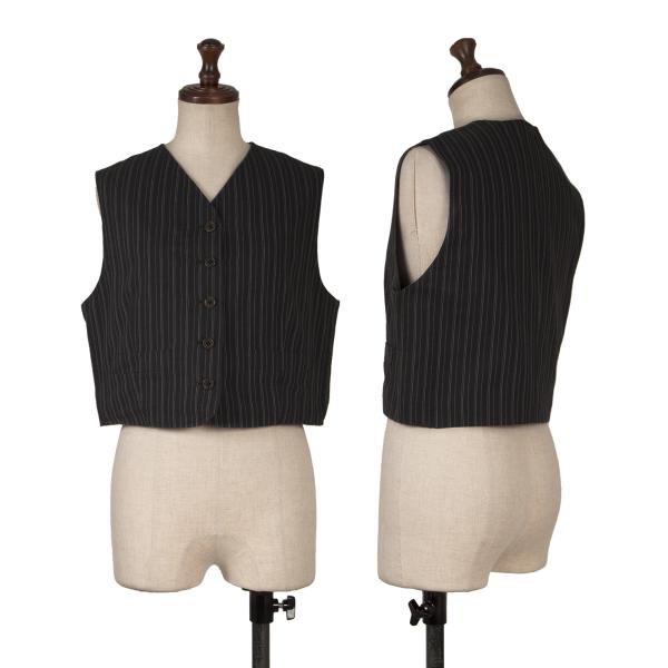 gigli Cotton Stripe Vest Gray Size 38M