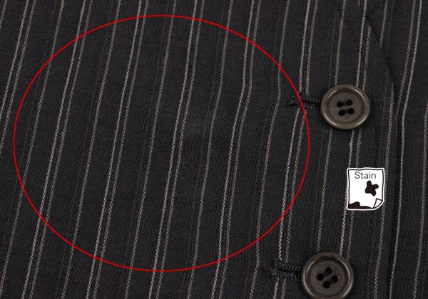 gigli Cotton Stripe Vest Gray Size 38M