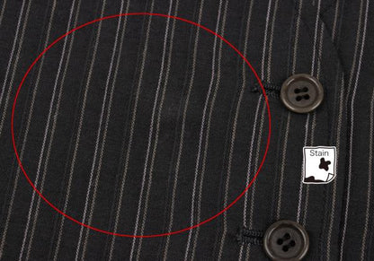 gigli Cotton Stripe Vest Gray Size 38M