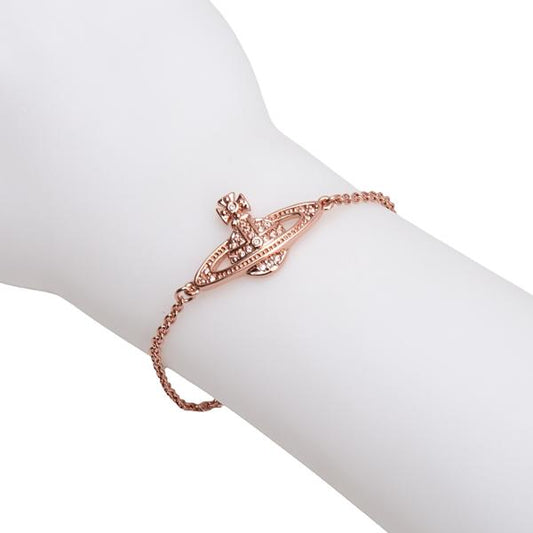 Vivienne Westwood Orb Bracelet Pink Gold