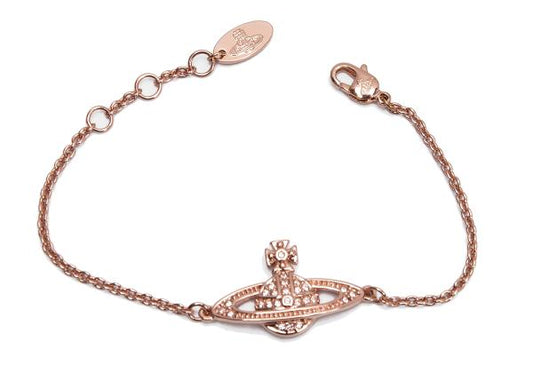 Vivienne Westwood Orb Bracelet Pink Gold