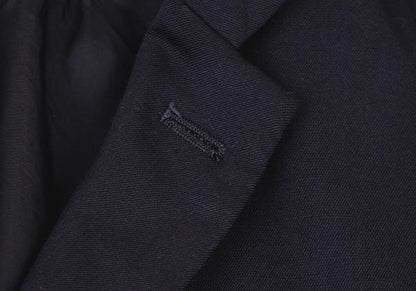 COMME des GARCONS Wool Poly Cutaway Long Jacket Navy Size S