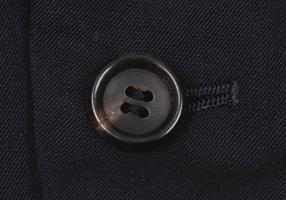 COMME des GARCONS Wool Poly Cutaway Long Jacket Navy Size S