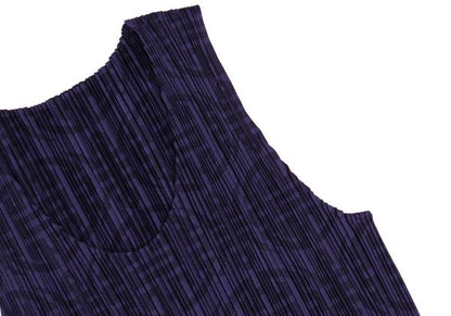 PLEATS PLEASE Pleated Chinese Pattern Tank Top Size 3