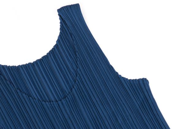 PLEATS PLEASE Pleated Bi-Color Dress Blue Size 2