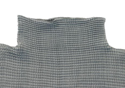 ISSEY MIYAKE Green Stretch Pleated Mock Neck Top Size M