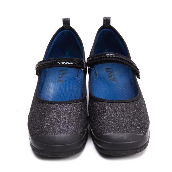 KISSA Glitter Heel Mary Jane Heels Black Size 24.5CM