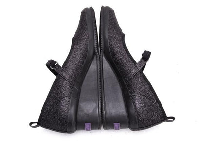 KISSA Glitter Heel Mary Jane Heels Black Size 24.5CM