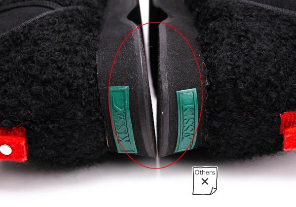 KISSA Black Loop Tweed Side Gore Sneakers Size 24CM