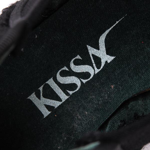 KISSA Black Loop Tweed Side Gore Sneakers Size 24CM