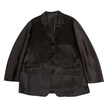 Yohji Yamamoto POUR HOMME Poly-Rayon Jacket Charcoal Size M