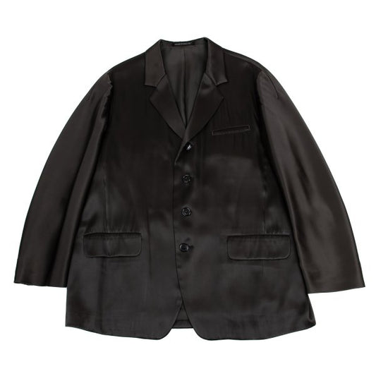 Yohji Yamamoto POUR HOMME Poly-Rayon Jacket Charcoal Size M