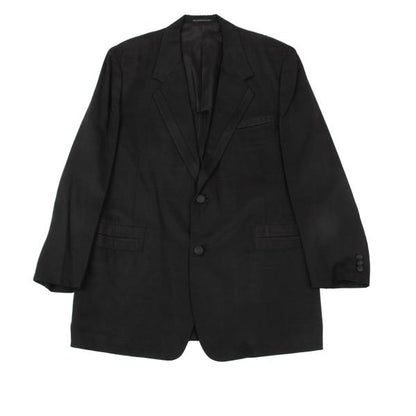 Yohji Yamamoto POUR HOMME 03SS Silk Jacket Black Size 3