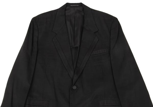 Yohji Yamamoto POUR HOMME 03SS Silk Jacket Black Size 3