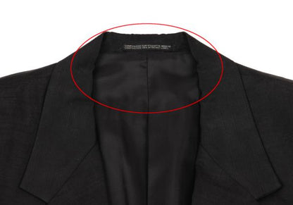 Yohji Yamamoto POUR HOMME 03SS Silk Jacket Black Size 3