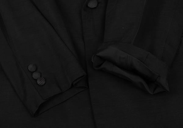 Yohji Yamamoto POUR HOMME 03SS Silk Jacket Black Size 3