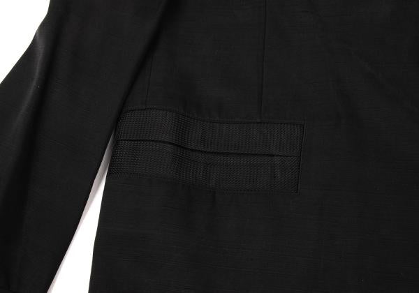 Yohji Yamamoto POUR HOMME 03SS Silk Jacket Black Size 3