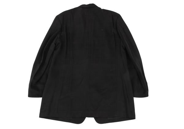 Yohji Yamamoto POUR HOMME 03SS Silk Jacket Black Size 3