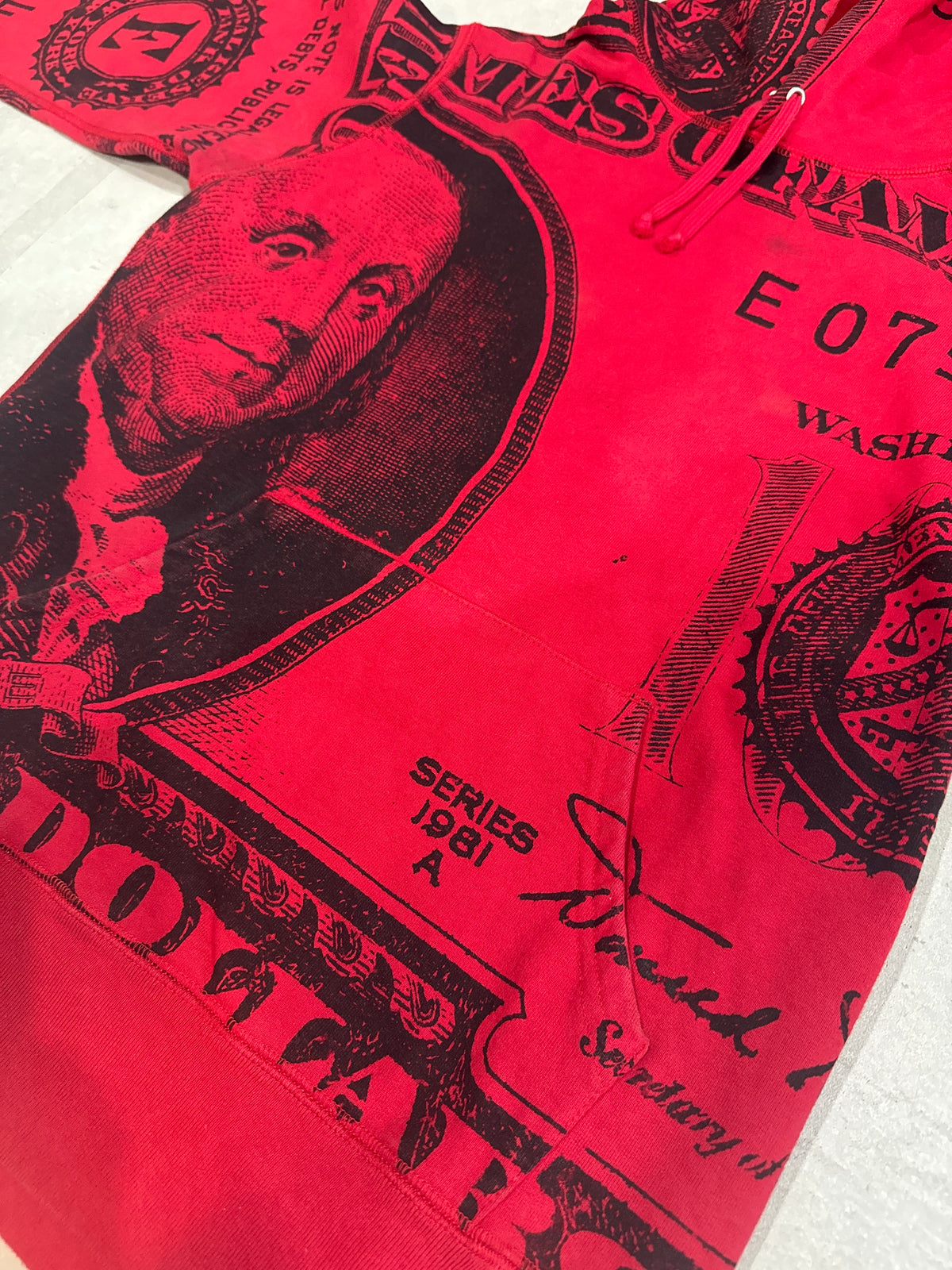 Supreme Franklin Pullover Hoodie Red Size M