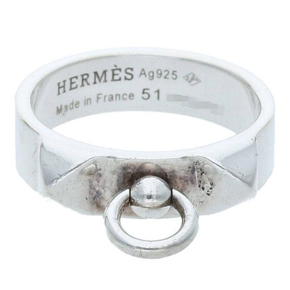 HERMES Collier de Chien PM .925 Silver Ring Size ONE SIZE