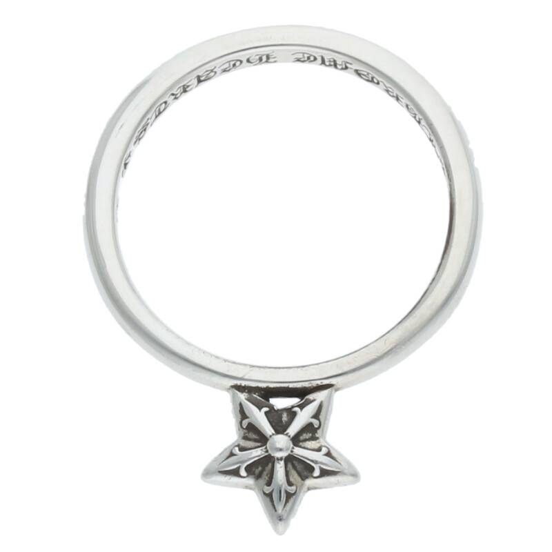 Chrome Hearts BUBBLGM STAR 925 Silver Ring Size US 3