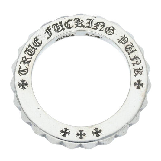 Chrome Hearts TFP PNK BIG Sterling Silver Ring (Silver 4.21g)