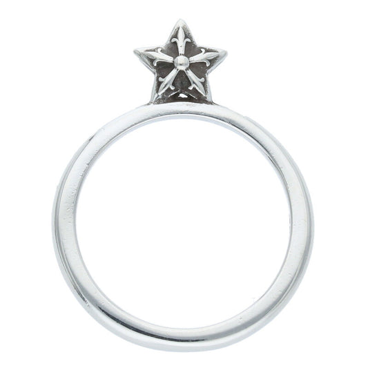 Chrome Hearts BUBBLGM STAR 925 Silver Ring Size ONE SIZE