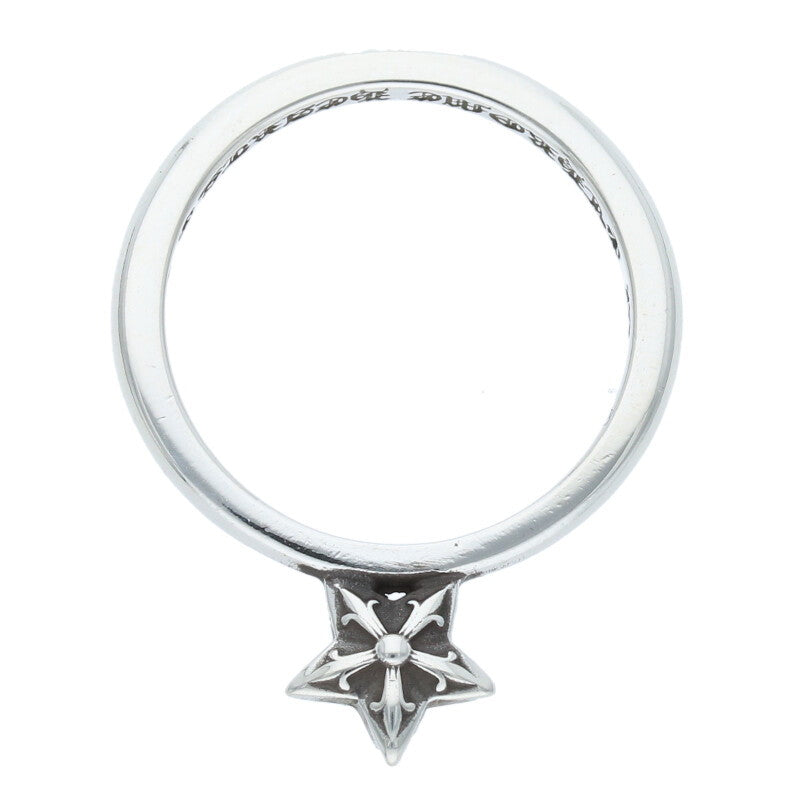 Chrome Hearts BUBBLGM STAR 925 Silver Ring Size US 4