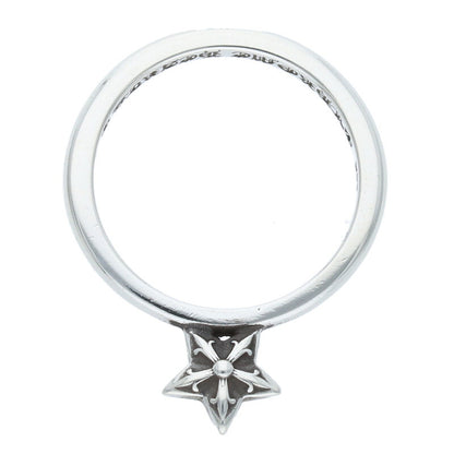 Chrome Hearts BUBBLGM STAR 925 Silver Ring Size US 4