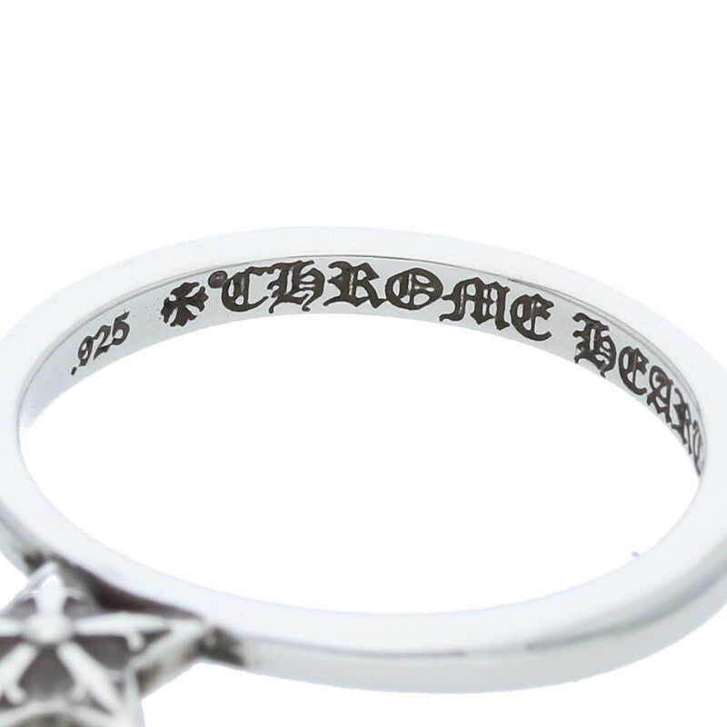 Chrome Hearts BUBBLGM STAR 925 Silver Ring Size US 4