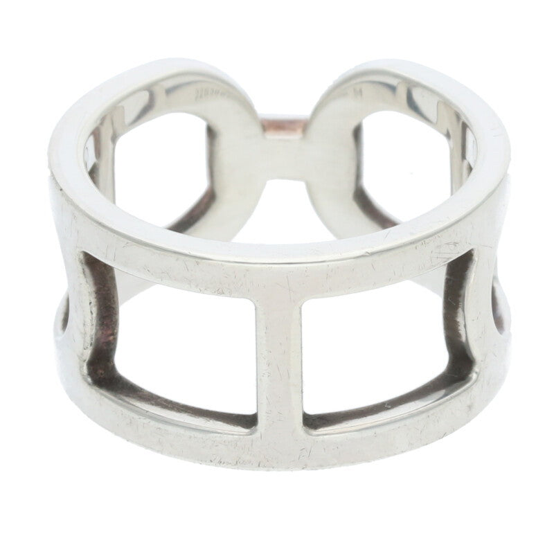 HERMES Ever Chaine d'Ancre MM Silver Ring Size ONE SIZE