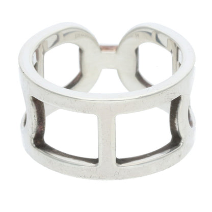 HERMES Ever Chaine d'Ancre MM Silver Ring Size ONE SIZE