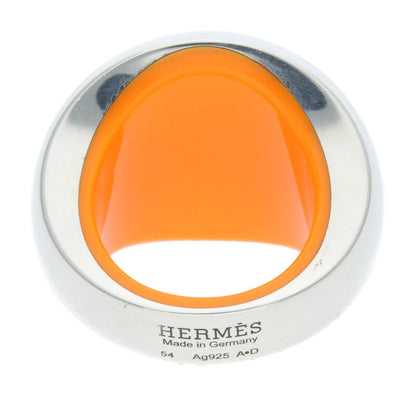 HERMES Quark Cocktail Silver Ring Size ONE SIZE