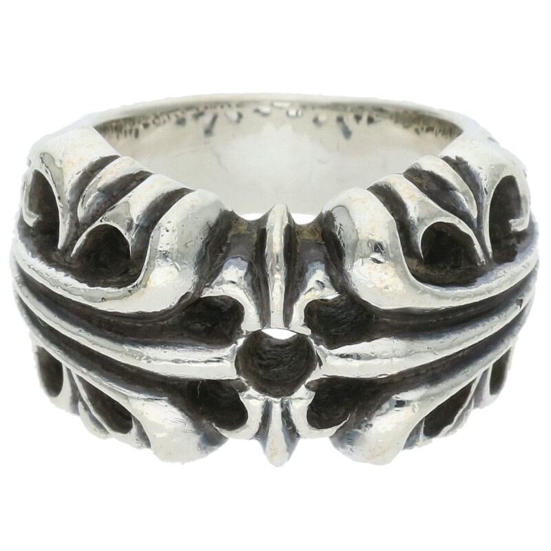 Chrome Hearts K&T 925 Silver Ring Size US 5
