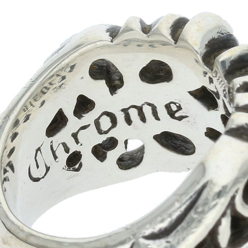 Chrome Hearts K&T 925 Silver Ring Size US 5
