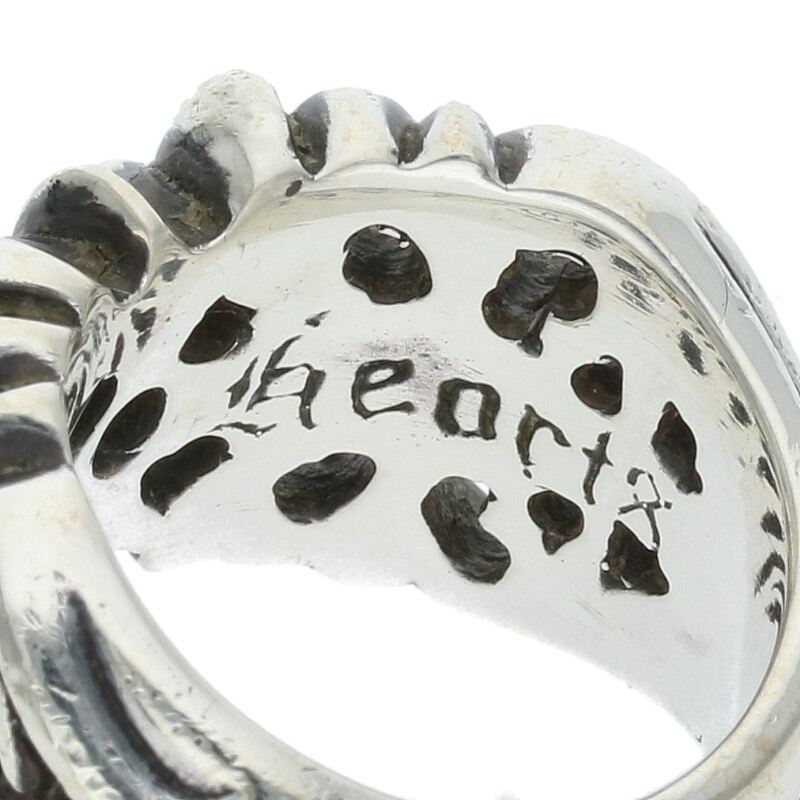 Chrome Hearts K&T 925 Silver Ring Size US 5