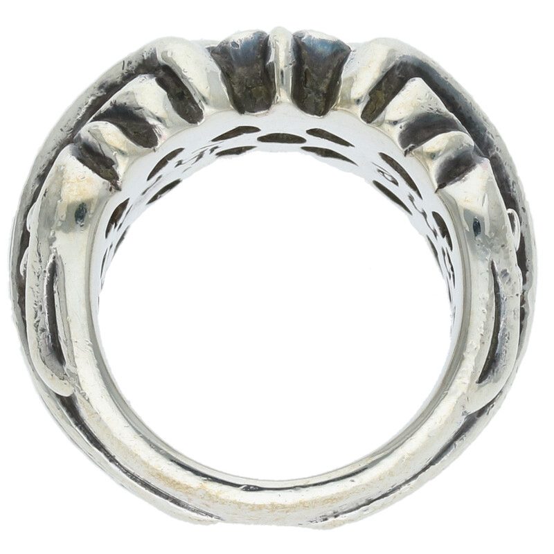Chrome Hearts K&T 925 Silver Ring Size US 5