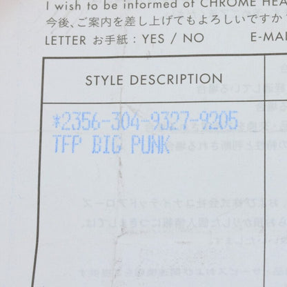 Chrome Hearts TFP PNK BIG Ring Silver Size 10 (Silver 4.74g)