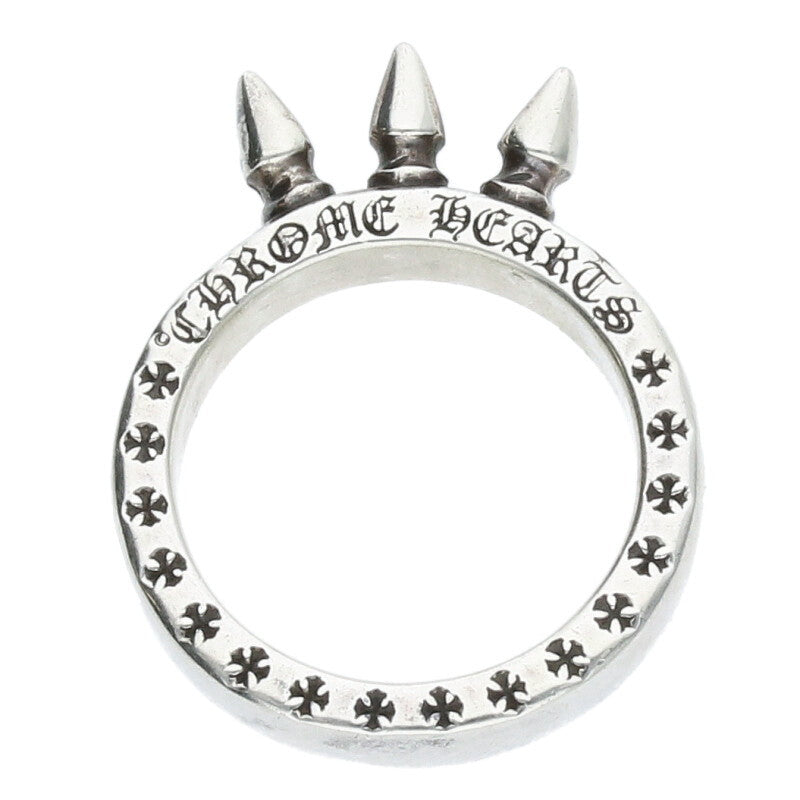 Chrome Hearts Baby Bell 3 Spike Silver Ring Size JP 1.5 (Silver 3.36g)